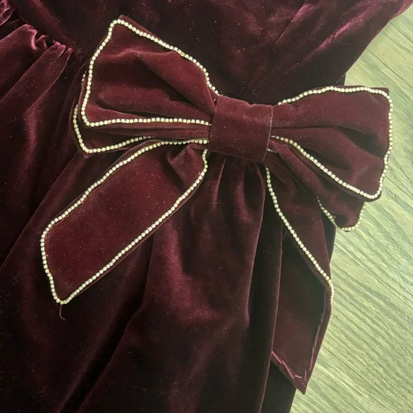 All in Favor Burgandy Velvet Fit & Flare
Dress Nordstrom women’s size medium - Picture 5 of 8